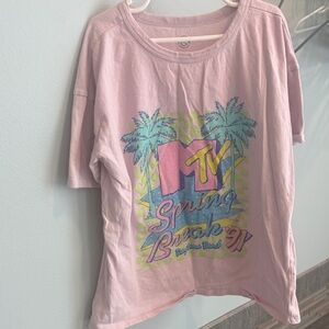 MTV Kids Light Pink Spring Break T-Shirt child L (10)